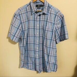 T. Harris London Mens Short Sleeve Button Up